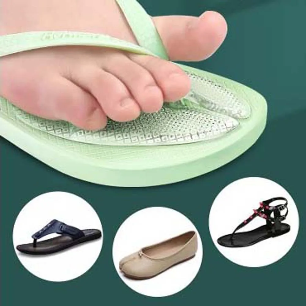 Anti-Slip Flip-Flops Teen Voorste Pads Voet Blister Reliëf Comfort Opvulling Flip-Flops Kussen Inlegzolen Voetverzorging Tools Transparant