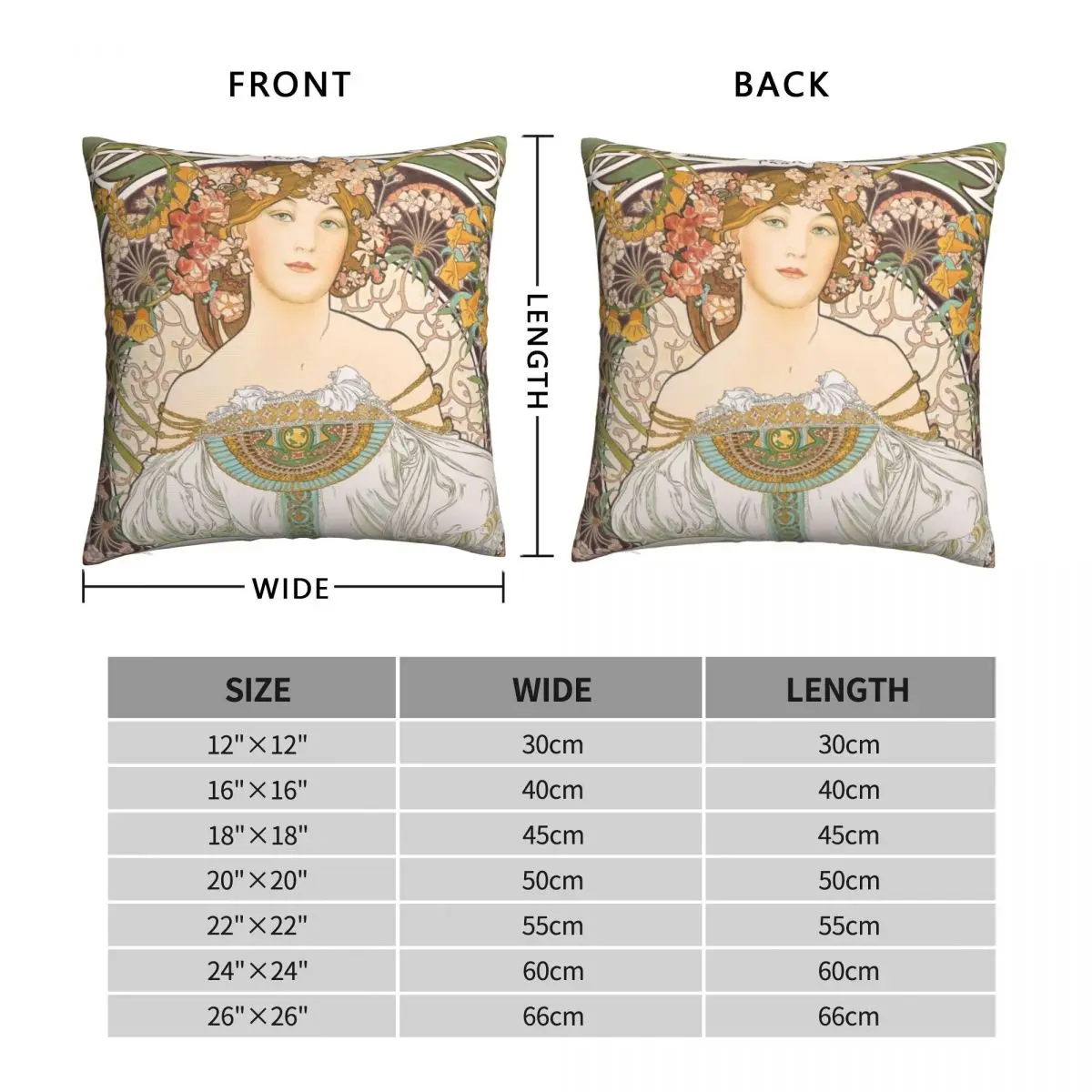 F. Champenois Imprimeur Editeur Daydream Square Pillowcase Polyester Linen Velvet Pattern Zip Decor Car Cushion Cover