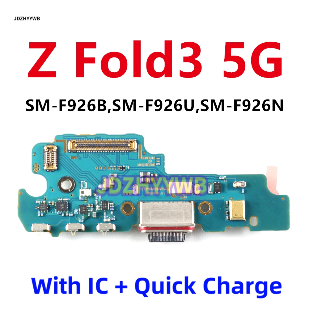 

USB-порт для зарядки, док-станция, разъем для зарядного устройства, гибкий кабель для Samsung Galaxy Z Fold3 5G F926B F926U F926N Z Fold 3
