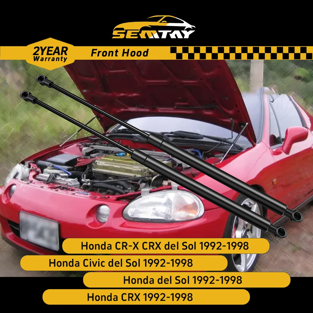 

Стойки капота SEMTAY для Honda CR-X CRX del Sol/Civic del Sol/del Sol/CRX 1992-1998, поддержка подъема капота, пружинные амортизаторы, демпфер
