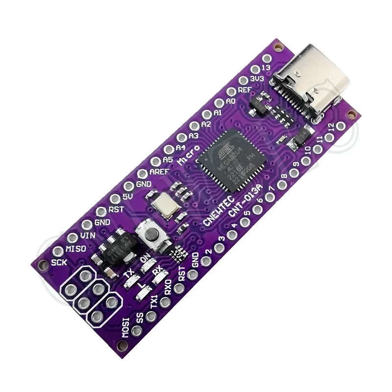 Micro ATmega32U4 5V/16MHz Module Version Replace Pro Mini ATmega168 ATmega328  Type-C USB Interface