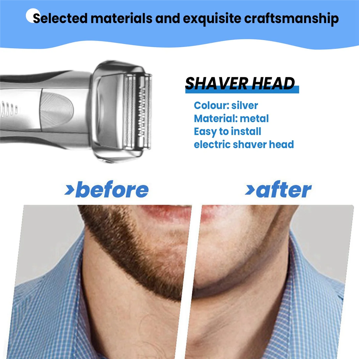 Tête de rasoir de rechange pour Braun 70S Series 7 790Cc, 760Cc, 7850Cc, 7865Cc, 7880Cc, 7893S, 740S
