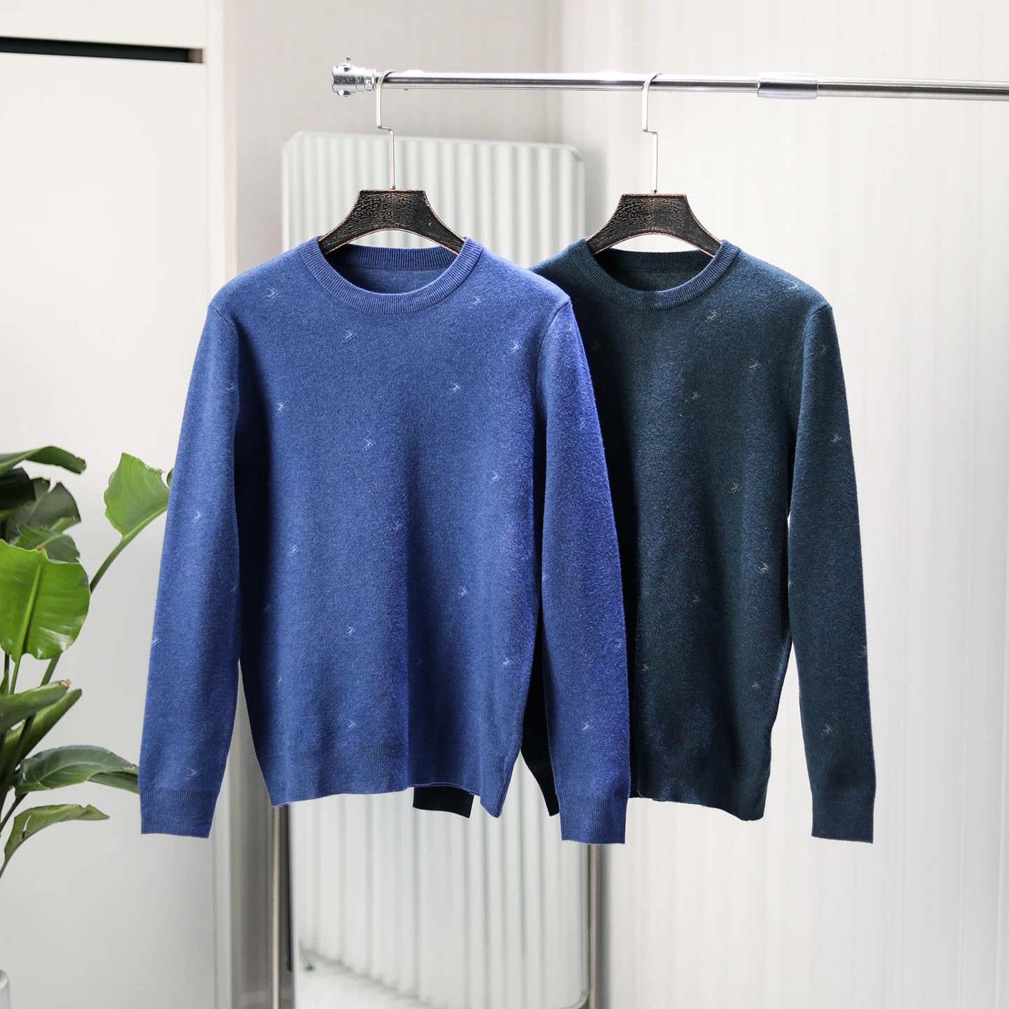 

Выгодный по цене и качеству утепленный вязаный свитер с круглым вырезом для мужчин, осенне-зимний, теплый, комфортный, универсальный, из мягкой полиэстеровой смеси, повседневный.