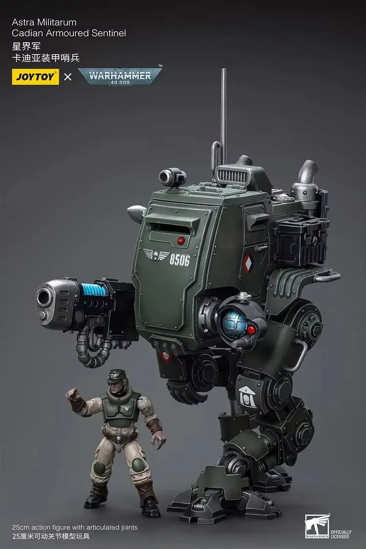

JOYTOY Warhammer 40,000 Astra Militarum Cadian Armoured Sentinel Action Figures Doll Decoration Gift Collection Model Original