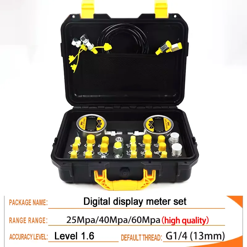 Hydraulic Oil Pressure Gauges for Excavator Digital Electronic Hydraulic Pressure test Kit