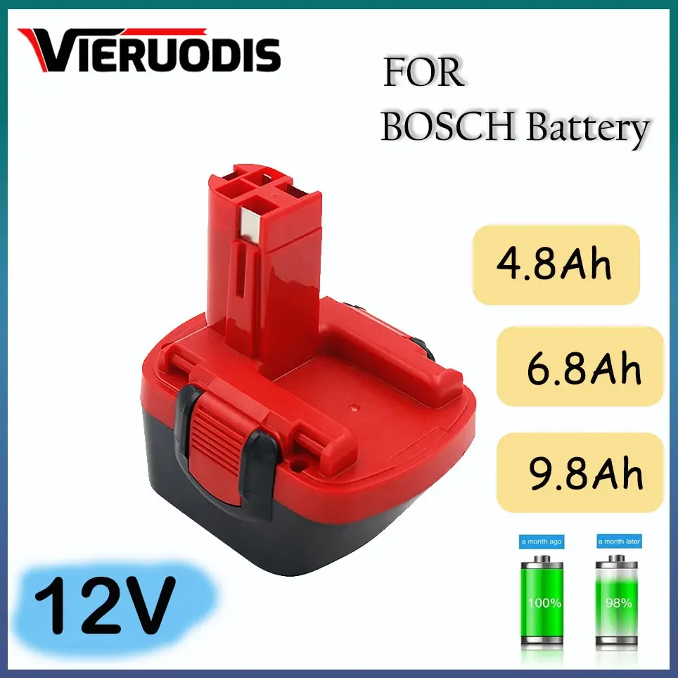 

For Bosch 12V 9.8Ah PSR 1200 Rechargeable Battery GSR 12V AHS GSB GSR 12VE-2 BAT043 BAT045 BAT046 BAT049 BAT120 BAT139 Newest