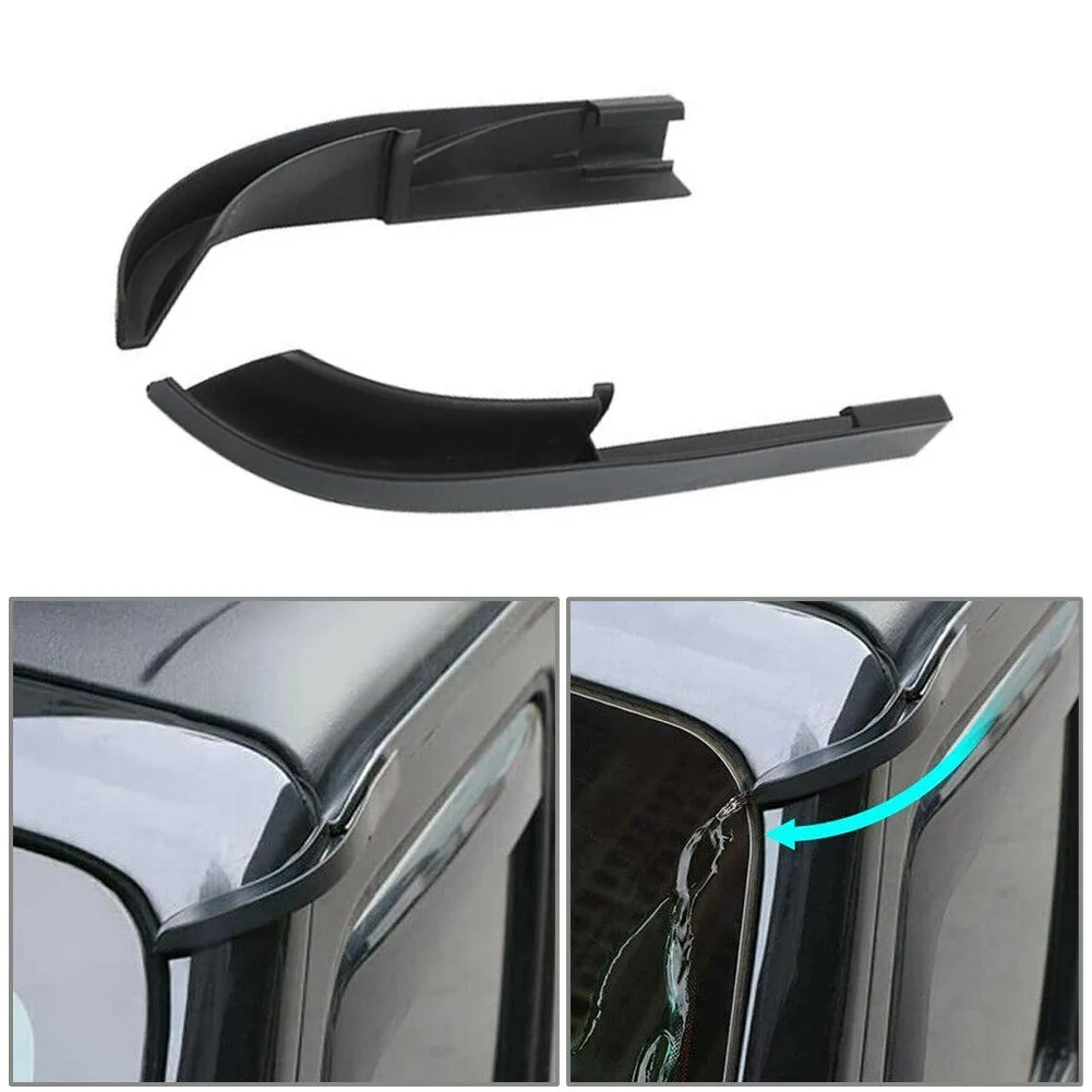 

2pcs Car Roof Rainwater Diversion Channel Slot Extend Rain Water Gutter Guard For Wrangler For JK 2007-2017 Exterior Parts