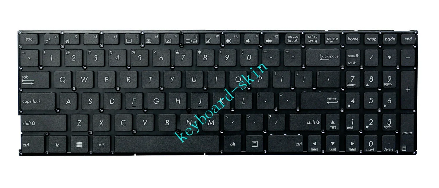 Novo teclado americano para asus, x503s, x503sa, x551, x551c, x553, x553m, x554, x554ld, x555a, x555s, k553, k553m, k555l, a555l, r512 m