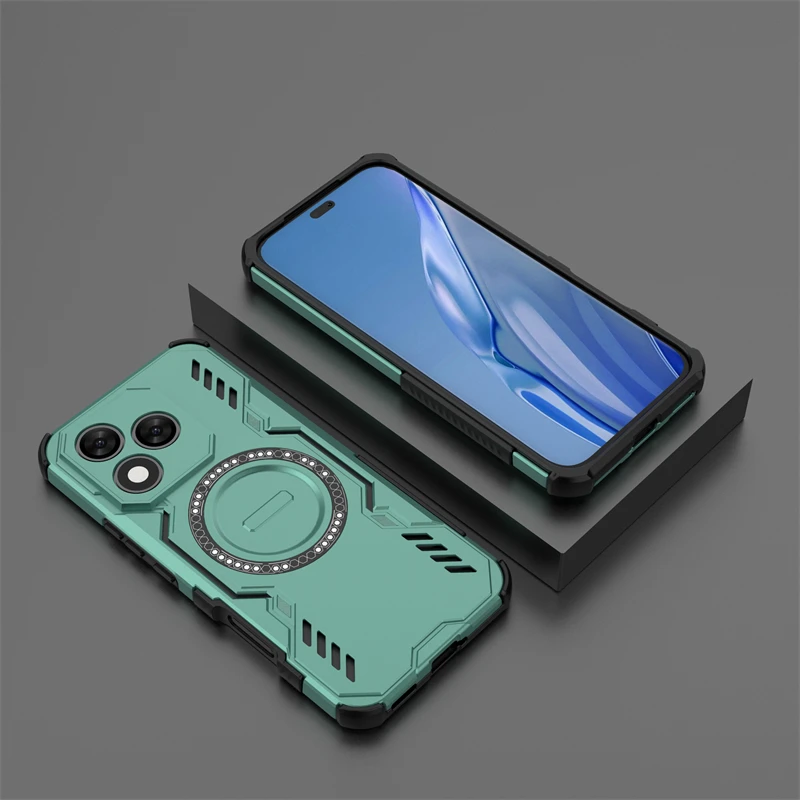 Armor Case For Honor 400 Lite Magnetic Adsorption Wireless Charge Cover Honor 400 200 Lite 400 Pro Case For Honor 400 Lite Case