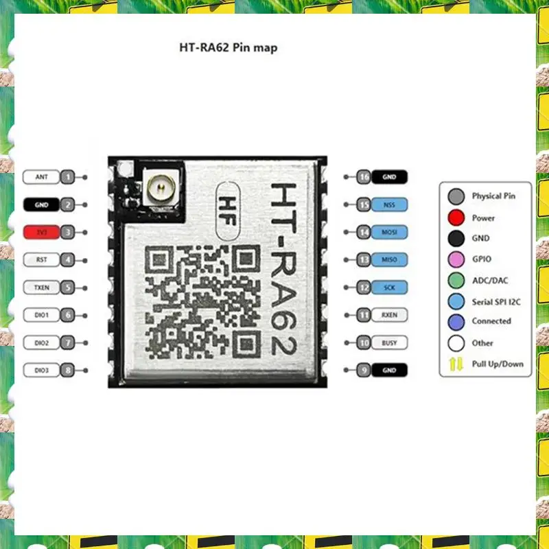 3C Electron HT-RA62 Lora Series، وحدة SX1262 868-915Mhz مع هوائي للاتصالات ذات الطيف المنخفض للطاقة، HT-RA62 Lora #3