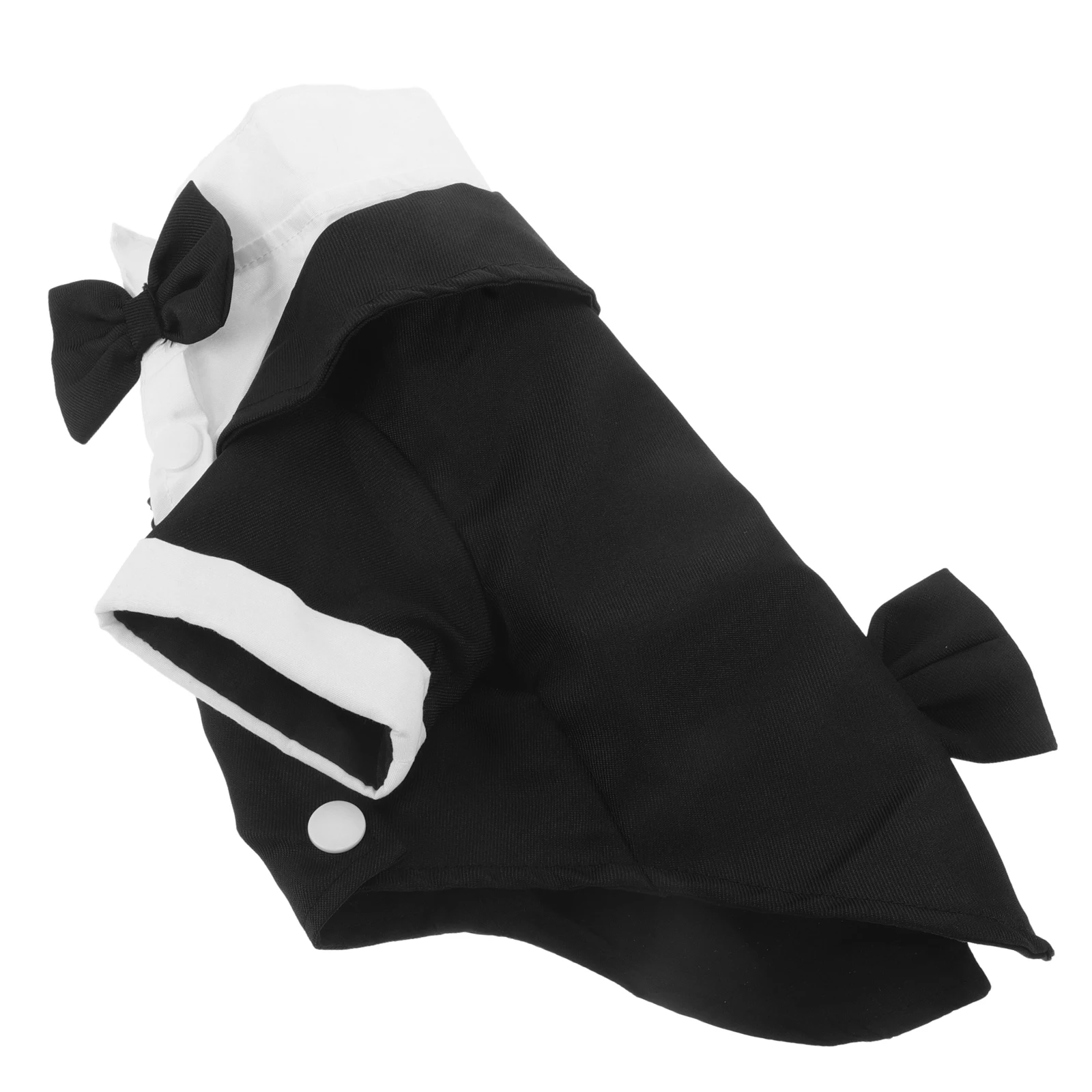 

Pet Holiday Dress Dog Shirt Birthday Formal Wear Bowtie Tuxedo Outfit Clothes Small Dresses