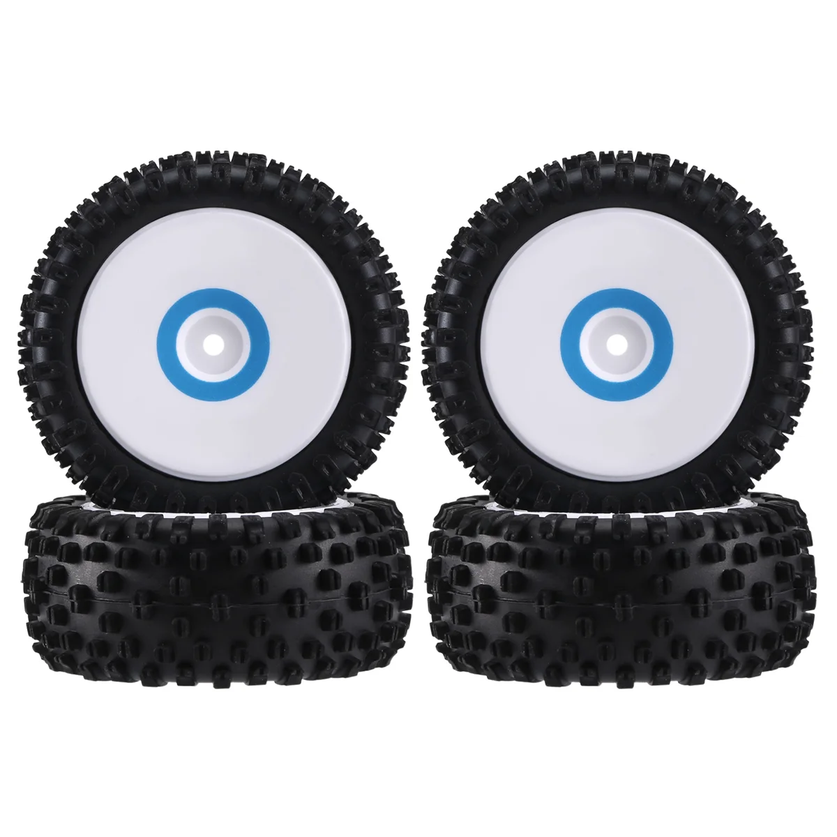 

WOTT 4Pcs Front and Rear Tires Wheel Tyre for Wltoys 124017 1/12 RC Car Upgrade Parts Spare Accessories