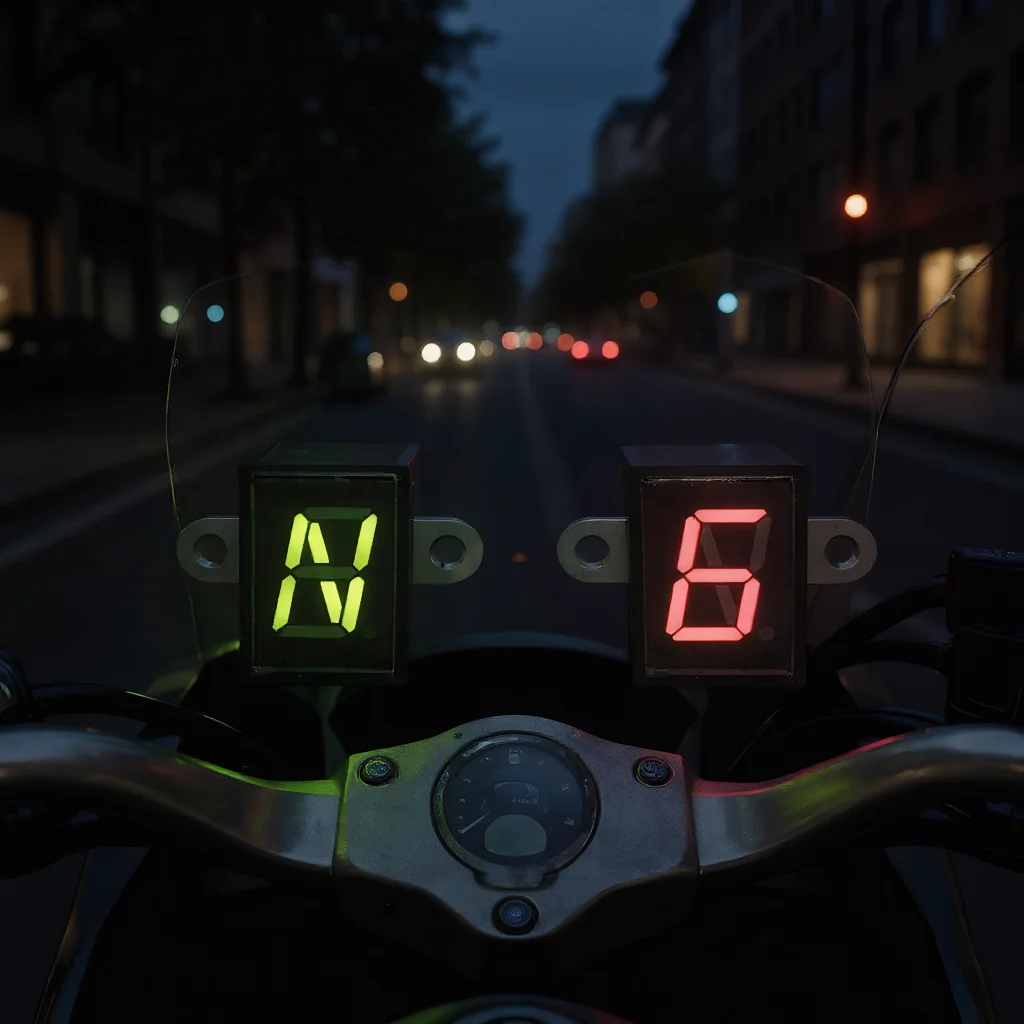 

Мотоциклетный спидометр, универсальный водонепроницаемый индикатор 5, 6, Plug Play, красный светодиодный дисплей, датчик переключения передач