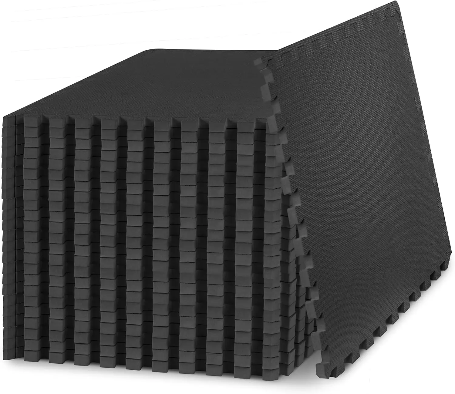 

Extra Thick Puzzle Exercise Mat, ¾” & 1" EVA Foam Tiles for Protective Home Gym Flooring