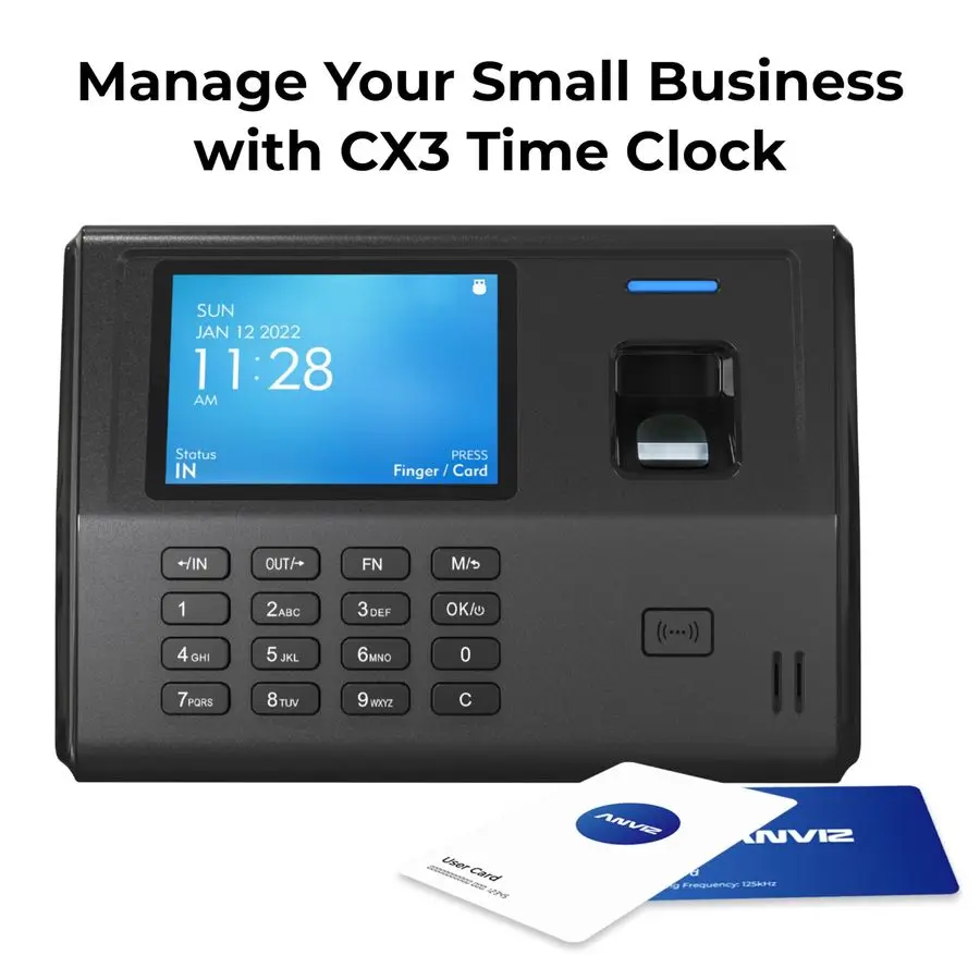 ساعات الوقت لموظفي الأعمال الصغيرة، لا يوجد رسوم شهرية، لا يتطلب برنامج، ساعة بيومترية لبصمة الإصبع، مدخل وخارج الجهاز