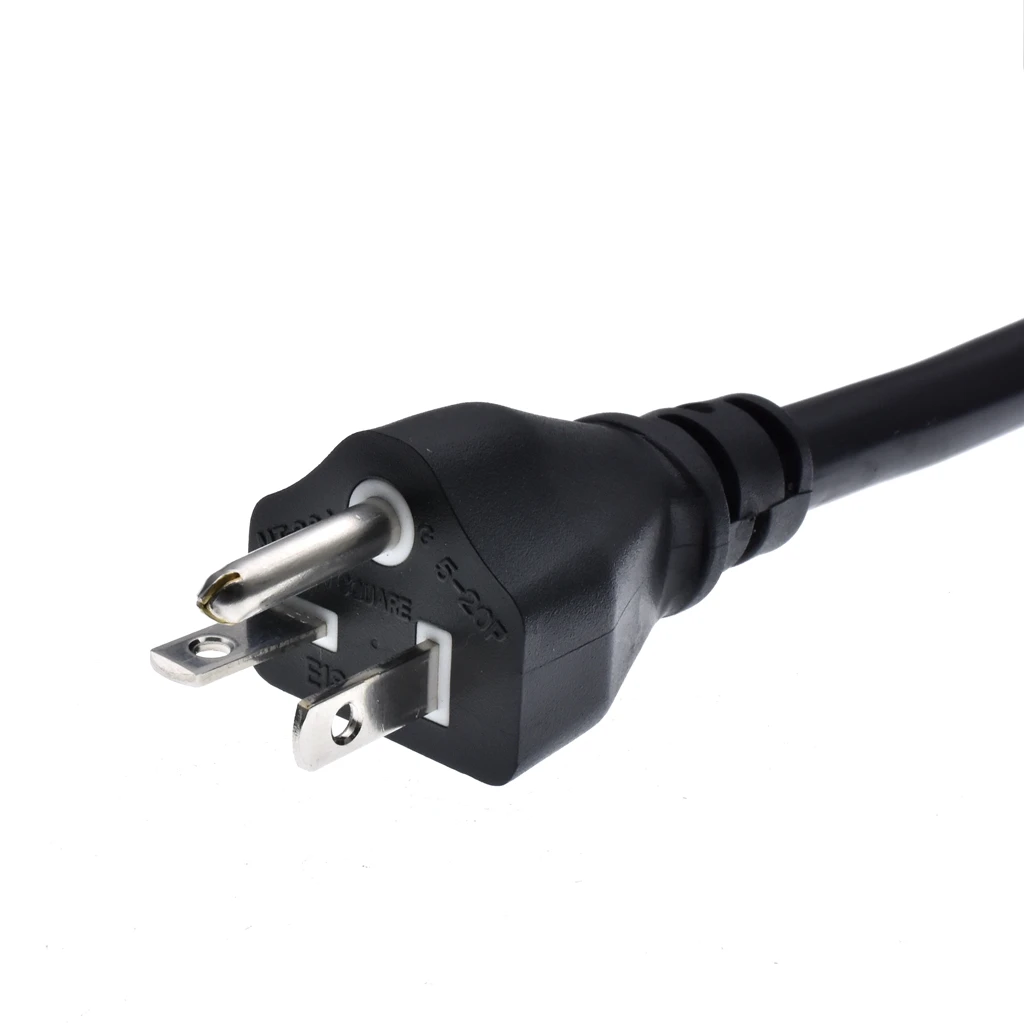 US NEMA 5-20P do IEC C19 SJT przewód zasilający 3 x12awg (20A 125V) 6 stóp/1.8m, przedłużacz dla PDU UPS