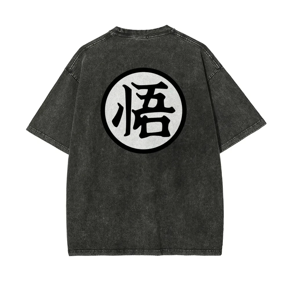 Camiseta Vintage de Goku Dragon Ball Z, Camiseta de algodón de gran tamaño Unisex, ropa de calle informal con estampado gráfico de Anime, regalo de Cosplay de Manga ​ Nuevo