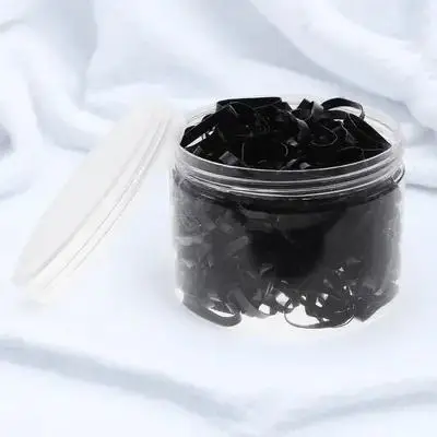 

500pcs High Elasticity Ties Stretchable Rubber Bands For Thick Thin Long Short Hair Ponytail Bun Braid Style Hair Elastics Ties