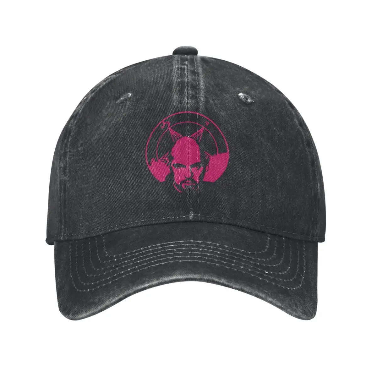 

Anton Lavey, Anime demin Trucker Hat Outdoor Adventures Golf Hat Men's Baseball Cap