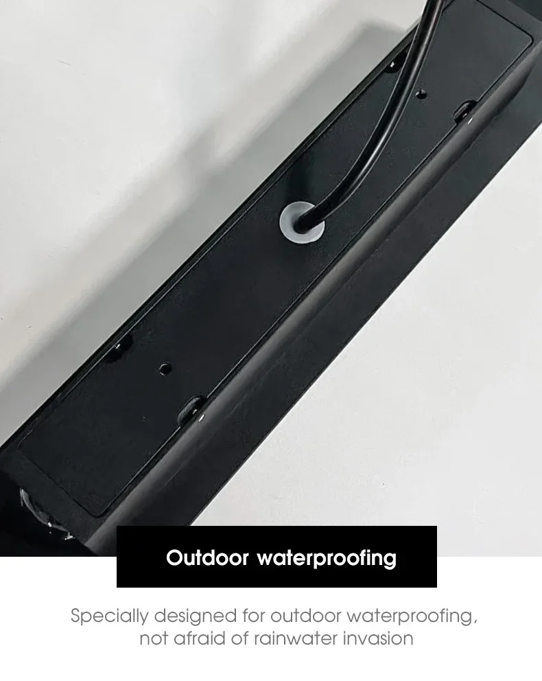 Outdoor Waterproof Wall Lamp Modern LED Lamp Black White Aluminum Up Lower Light Wall Lamps Waterproof IP65 110V 220V Fixtures