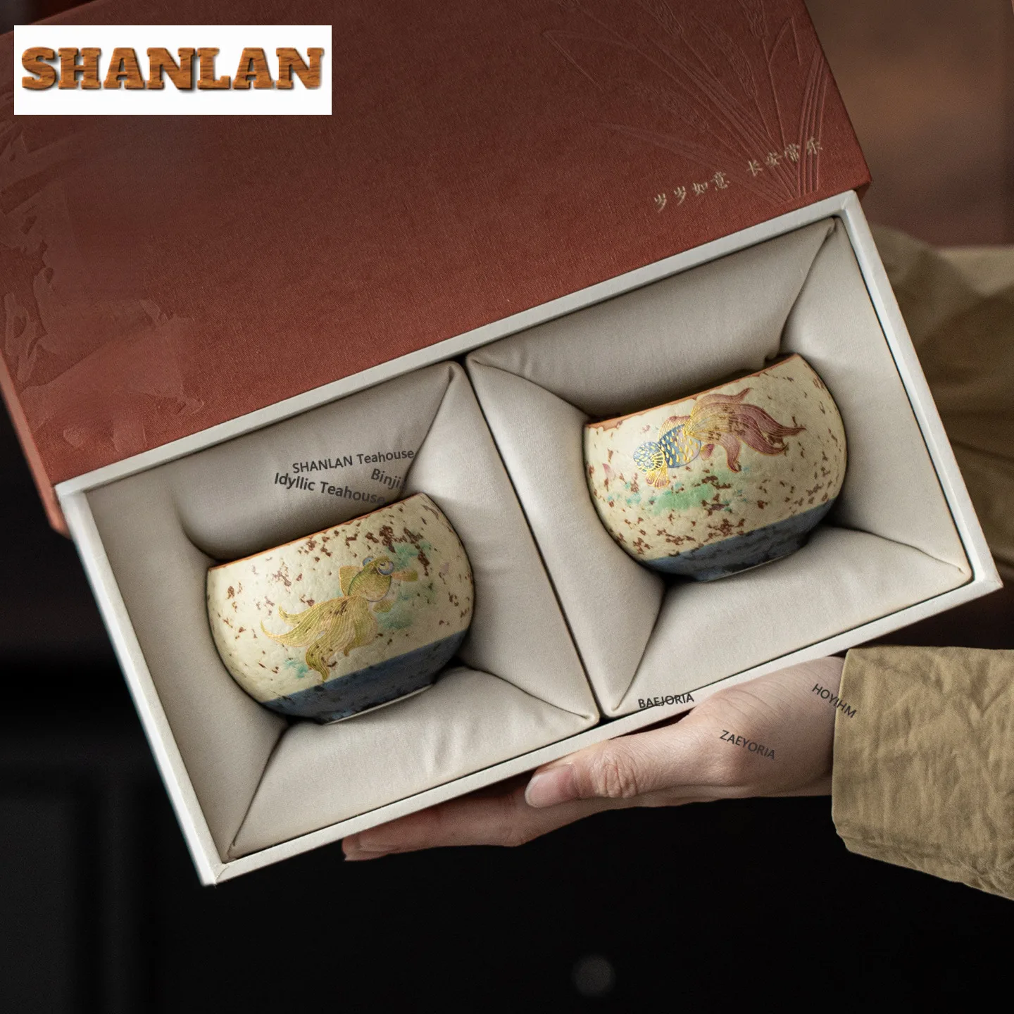 Full Of Gold And Jade Teacup Creative Tea Bowl Tea Pair Tea-tasting Personal Cup Jianzhan Master Cups Household Teaware Supplies