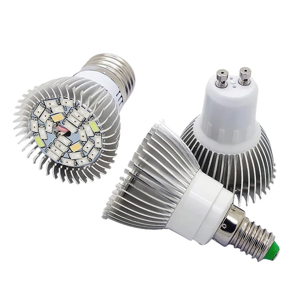 

Led Plant Growth Lamp Full Spectrum 36W E14 Grow Light For Indoor Plants Uv Sterilization Energy Saving Low Heat 50000
