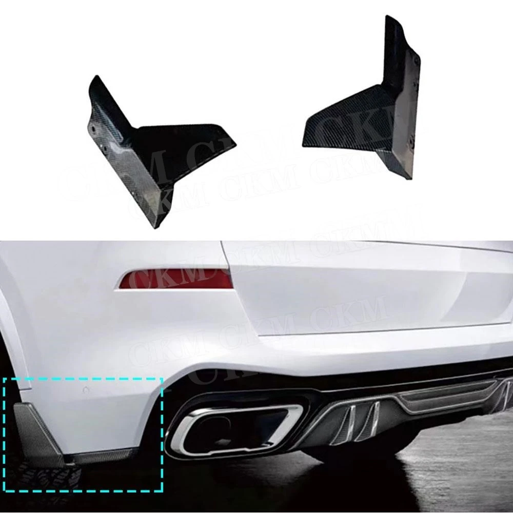 

Carbon Fiber Rear Bumper Splitters Flaps Spoiler for BMW X5 G05 M Sport 2019+ ABS Side Cupwings Winglets Body Kits Accessories