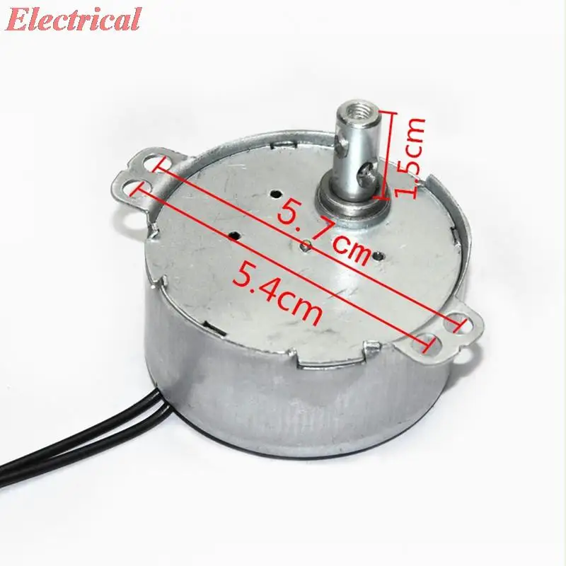 1pc CW/CCW Round Claw-Pole Permanent Magnet Synchronous Motor 49TYD 220V 2.5RPM 5RPM 33RPM Floor Fans Bobble Head 49mm Diameter
