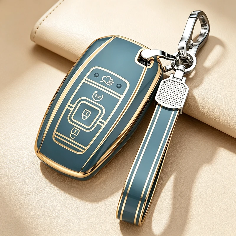 TPU-Schutzhülle für Lincoln Continental MKC MKZ Navigator 2017 2018 2019 Auto-Smartkey-Hülle Schutzabdeckung Halter Zubehör