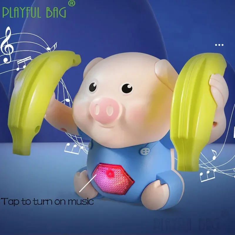 Camion à benne électrique interactive pour cochon, jouet parlant vocal musical pour enfants, piscines, activités aquatiques, temps de bain amusant, parfait pour les tout-petits