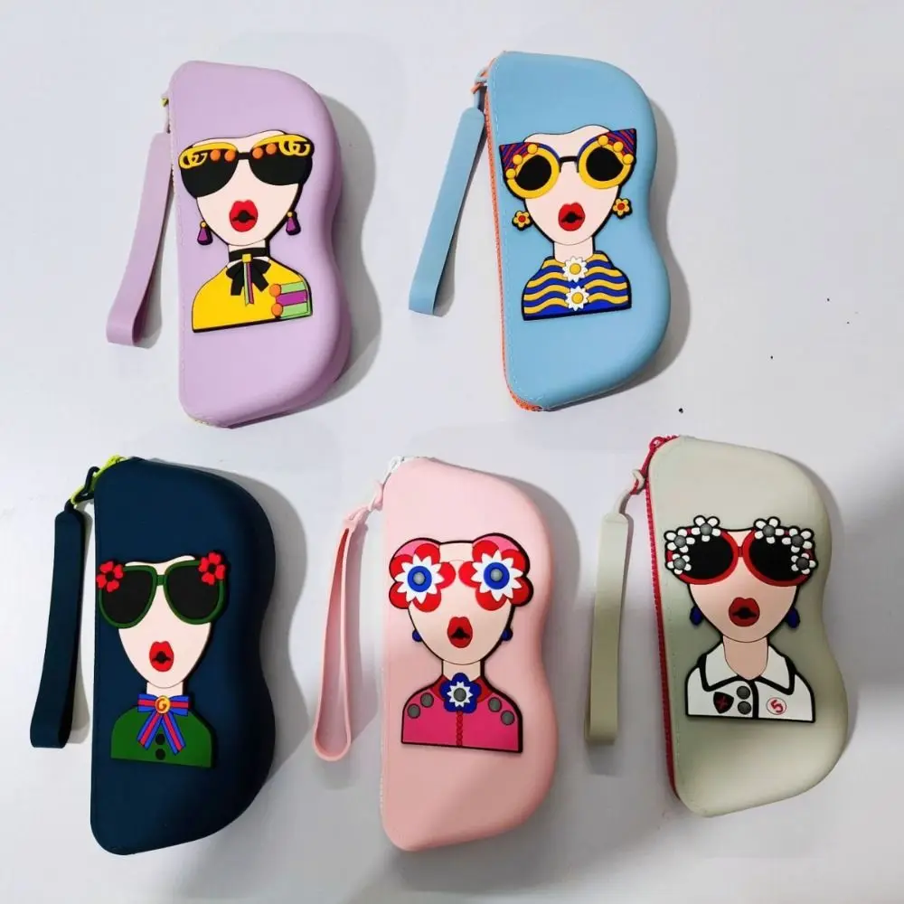 다기능 실리콘 안경 가방 방수 만화 선글라스 보관 가방 동전 지갑 방진 작은 항목 가방 남성