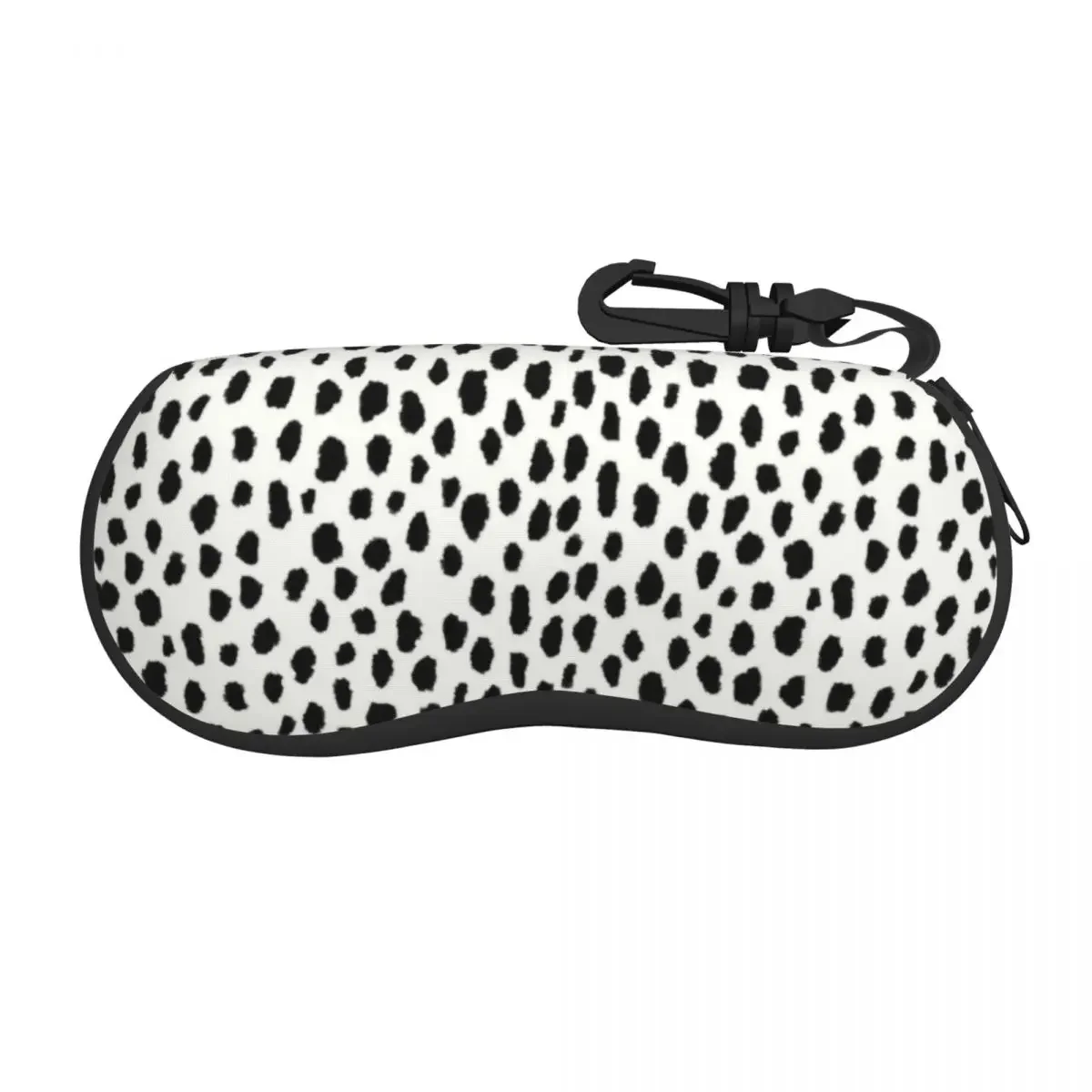 

Classic Dalmatian Spots Eyeglass Glasses Case Men Women Soft Dog Polka Dot Sunglasses Protective Bag
