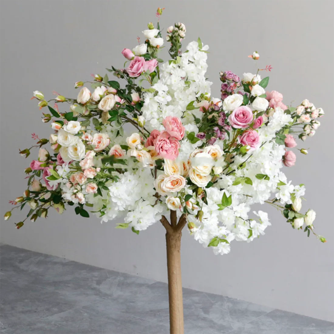 

Artificial Cherry Blossom Tree Rose Flowering Plant for Wedding Decor Faux Cherry Tree Branches Home Garden Decor