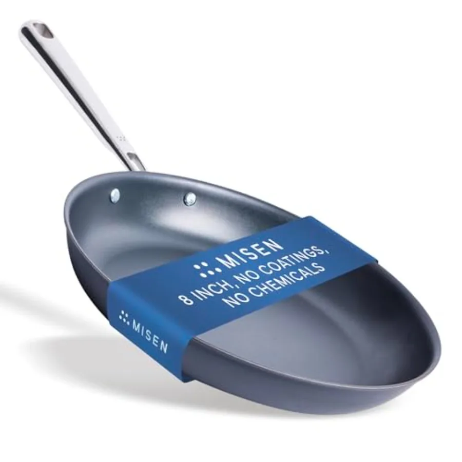 

Carbon Nonstick™ Skillet - Nitrided Carbon Steel - Professional Alternative to Teflon - 10°F High Heat Ready - Easy Release - d