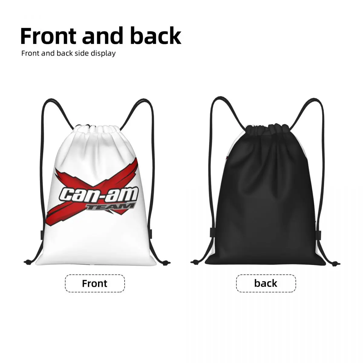 Can Am BRP ATV-bolsas con cordón para hombre y mujer, mochilas de entrenamiento con logotipo, Mochila deportiva portátil para gimnasio