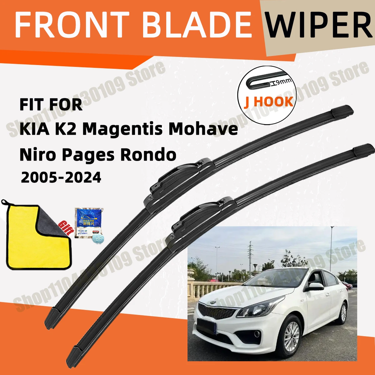 

Double Rubber Car Wiper for KIA K2 Magentis Mohave Niro Pages Rondo Wiper Blades Brushes Auto Windscreen Window Accessories