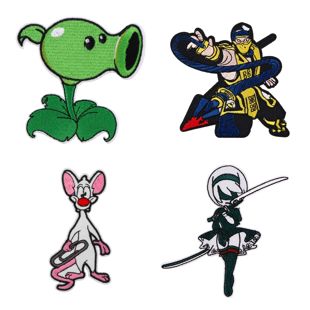 Game Character Embroidery Patch Iron On Patches For Clothing Thermoadhesive Patches For Jackets Sewing DIY Sticker Gifts