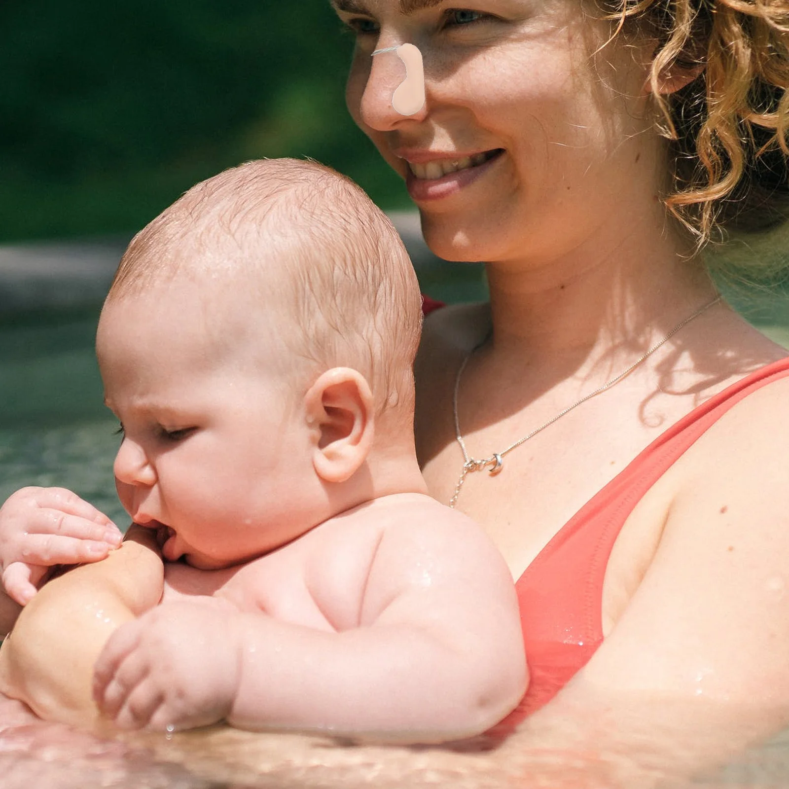 5 stks 5 Pack Zwemmen Accessoires Neusklem Neusplug Stekkers voor Pads Zwembad Zwembaden en Anti Duik Protector Shirt Sto