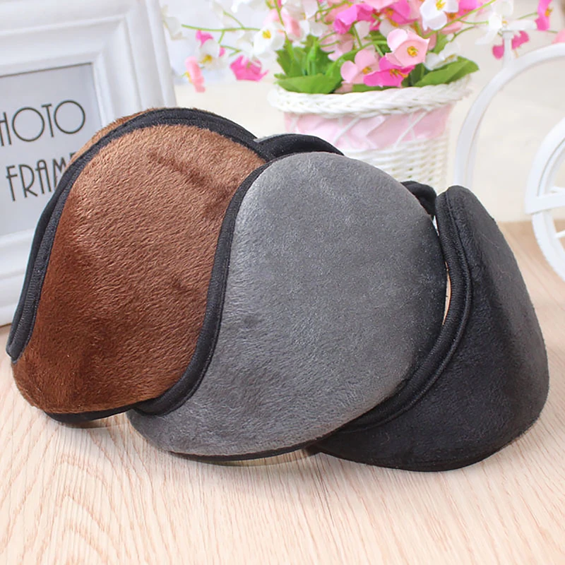 Men Thicken Winter Headphones Fleece Warmer Earmuff Warm Plush Cloth Ear Muffs Cover Earwarmers Earlap Warmer Ear Protector