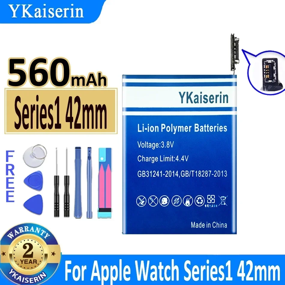 YKaiserin Battery Series5 S 5 For Apple Watch iWatch Series 1 2 4 5 S1 S2 S4 S5 38mm 40mm 42mm 44mm Bateria Warranty One Year