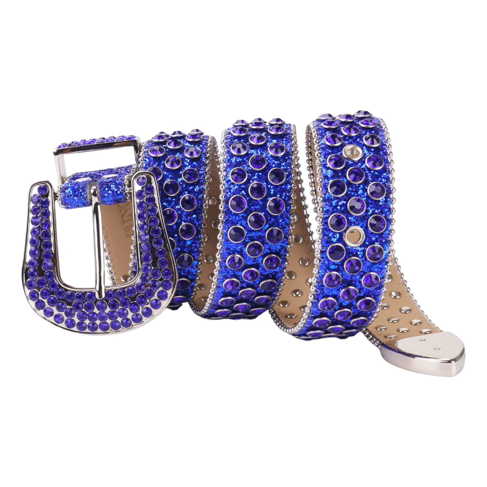 Western Rhinestones Belt Vintage Cowgirl Cowboy Bling Luxury Cinto De Strass Pin Buckle Crystal Studded Belt Bling Men Women