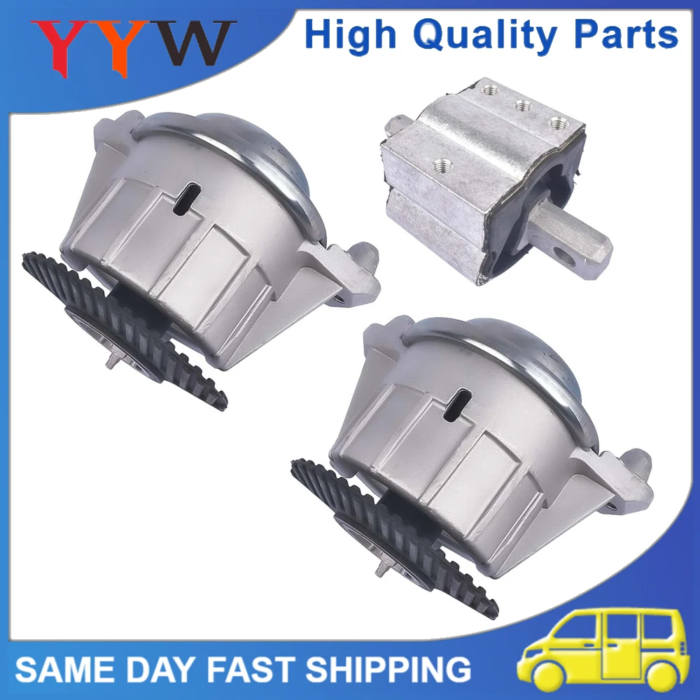 

3PCS Quality Car Engine Motor Mounts For Mercedes C300 E350 E400 RWD 2122400418 2042400917 Car Accessories