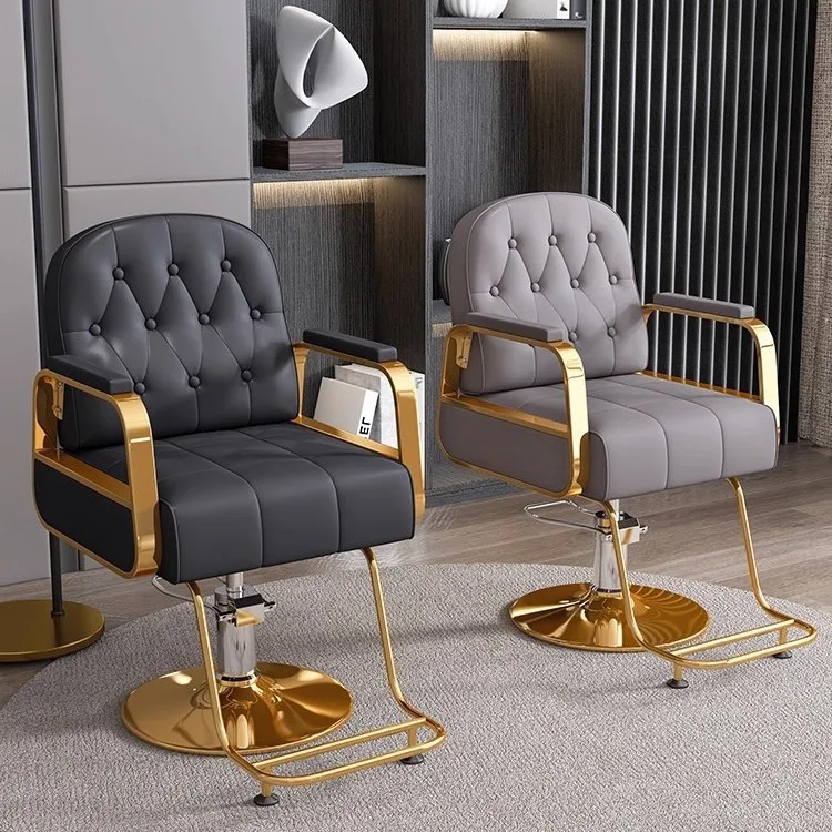 Barbershop hair cutting chair, hair salon hairdressing chair, liftable rotating barber chair, modern salon perming and dyeing In