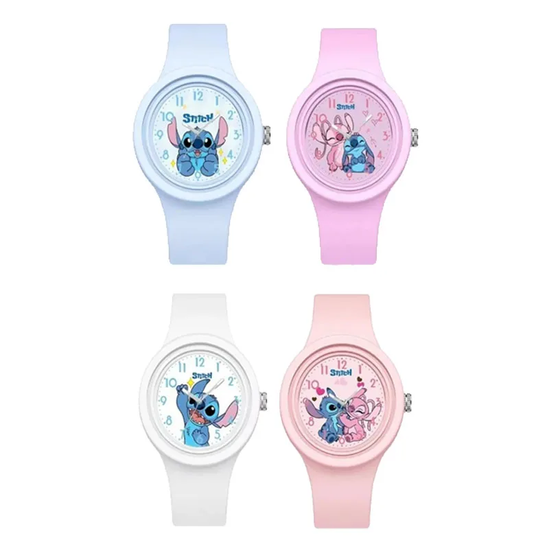 Relojes de punto Para niños Para niñas, correa de silicona, reloj redondo de cuarzo Para niños, reloj de regalo Para estudiantes, juguetes Para niños, regalos de cumpleaños