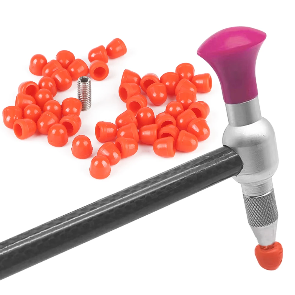 

48pcs With One plug One Screw M8 Car dent repair tool Hook Hammer replacement head Top pit tool Dent repair Paintless