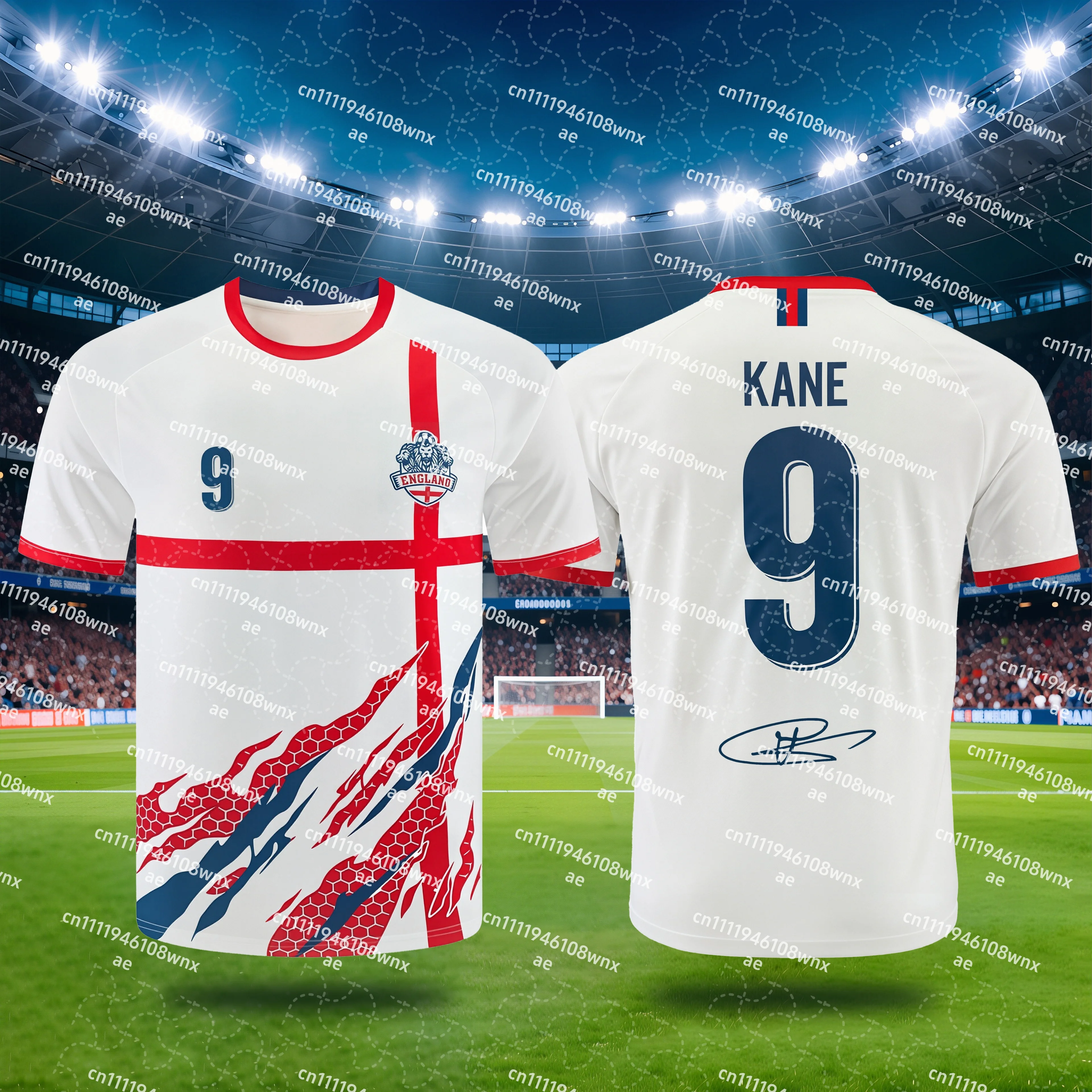 2026 NO.10 Soccer Quick-drying T-shirt Parent-child Short Sleeve Crewneck England Football Player Match Cheer Jersey