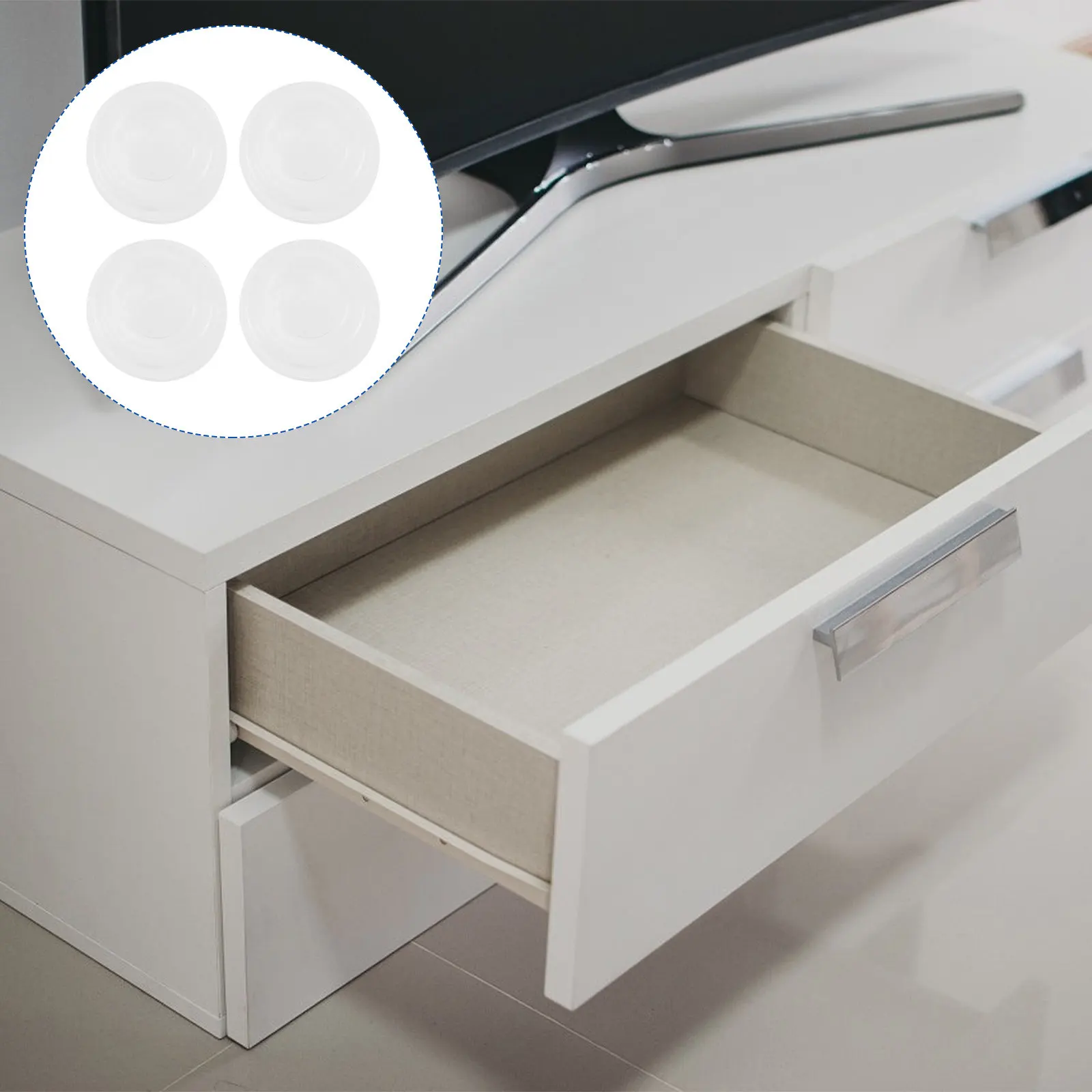 

50 шт. амортизирующих накладок для унитаза, буферов для дверей шкафов, мягких силиконовых самоклеящихся шумопоглощающих защитных прокладок для мебельных ящиков