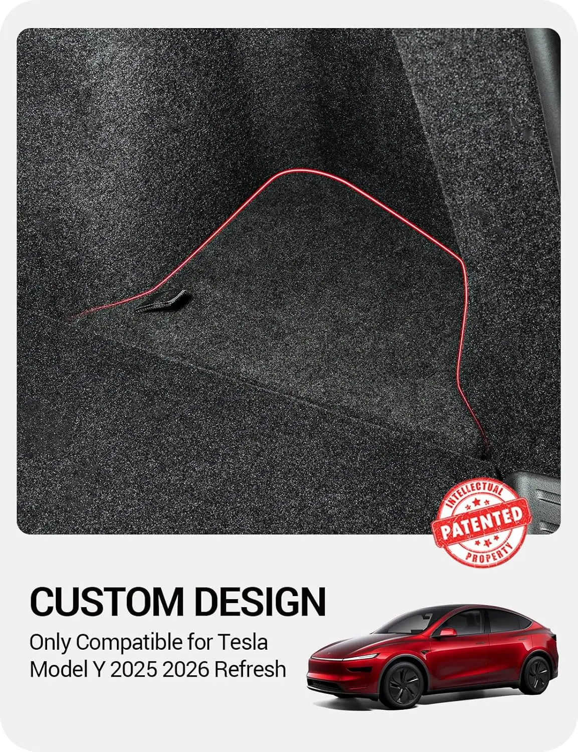 Model Y Launch 2026 Kofferraum-Seiten-Aufbewahrungsbox für Tesla Y Juniper Rücksitz-Organizer Wildleder Anti-Schmutz Auto-Reisezubehör – Detail 2
