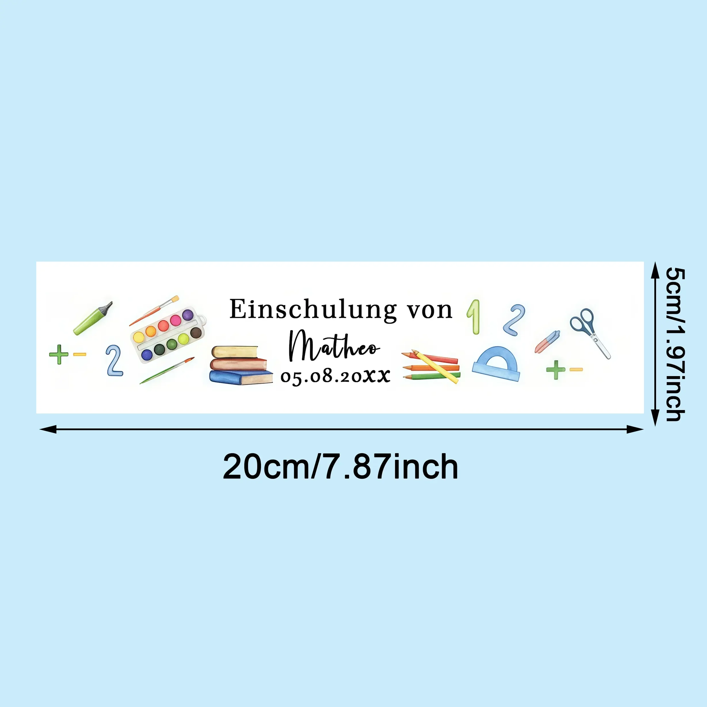 Customized Back-To-School Name Water Bottle Stickers, Back-To-School Party Stickers, Back-To-School Announcement Stickers, Celebration of the Start of School, Atmosphere Stickers, Suitable for Product Packaging and Can Be Applied to Water Bottles