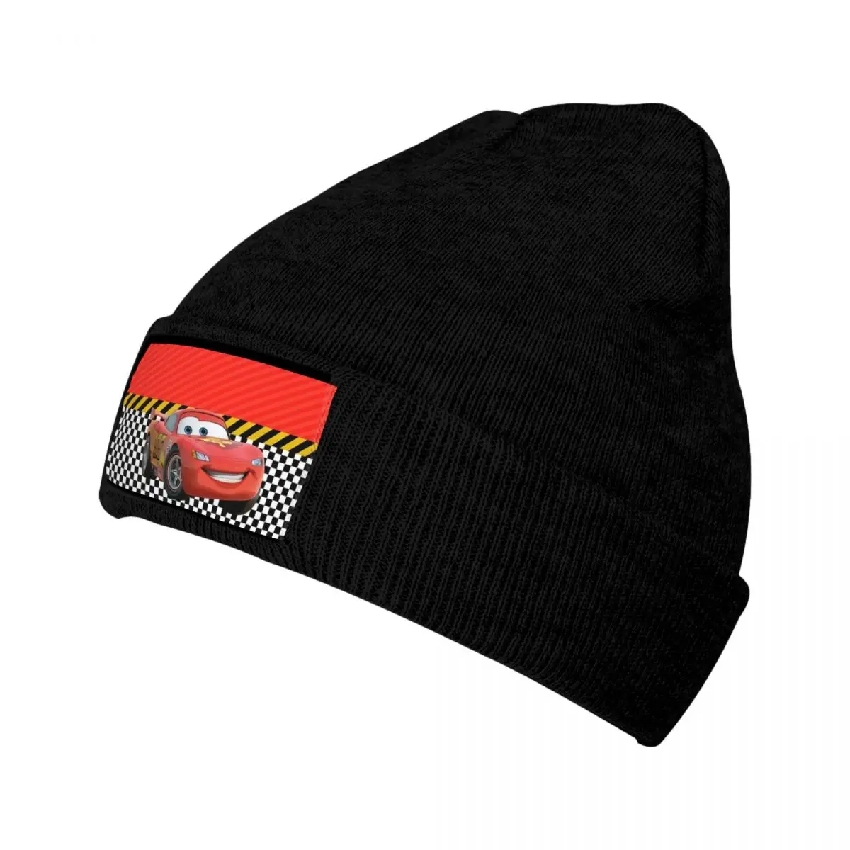 Custom Lightning McQueen Sport Race Car Beanie Cap Unisex Winter Warm Bonnet Femme Knit Hats Street Ski Skullies Beanies Cap